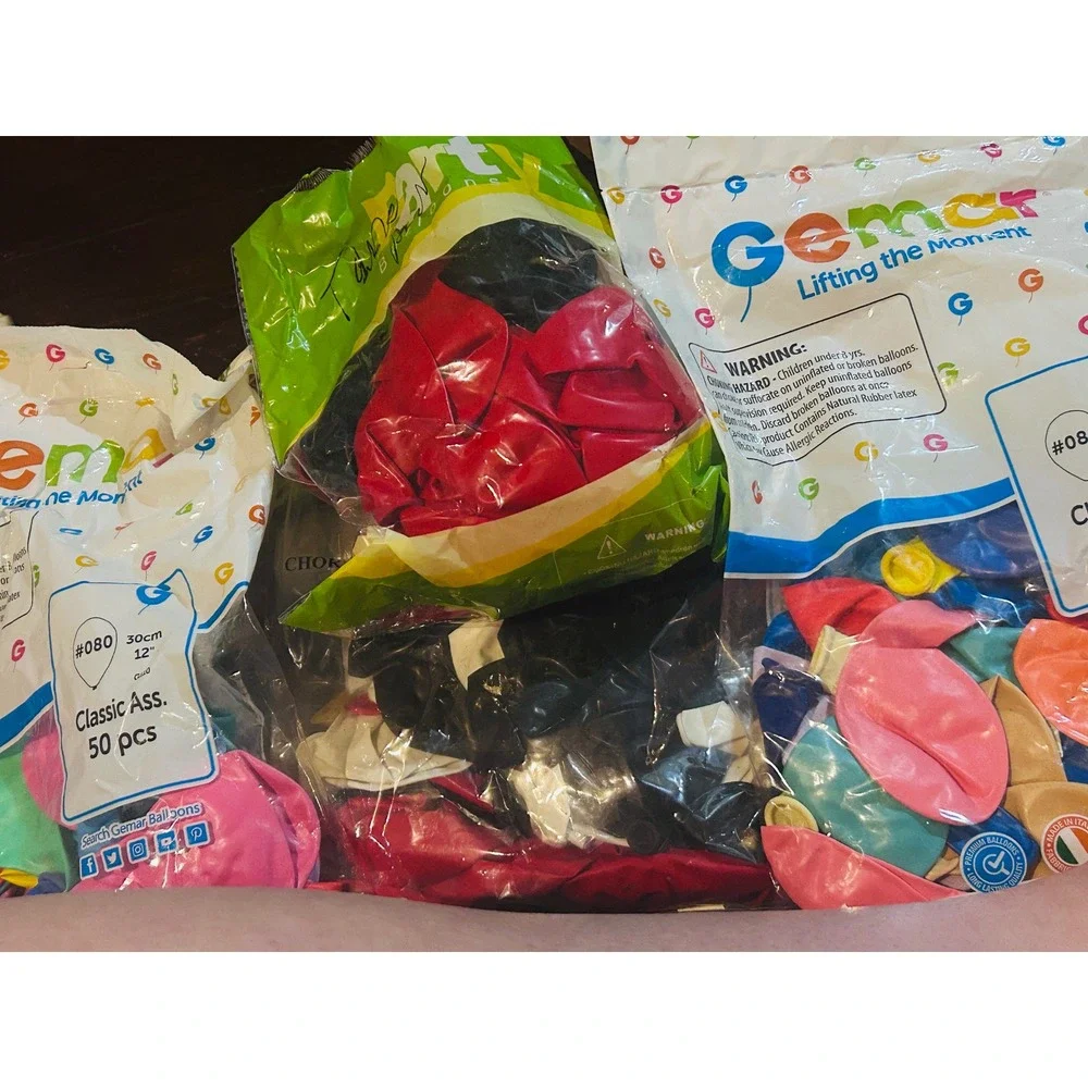 Gemar Balloons Bundle Unisex OS Multicolor New Macaron Classic 12in Pump 125+pc